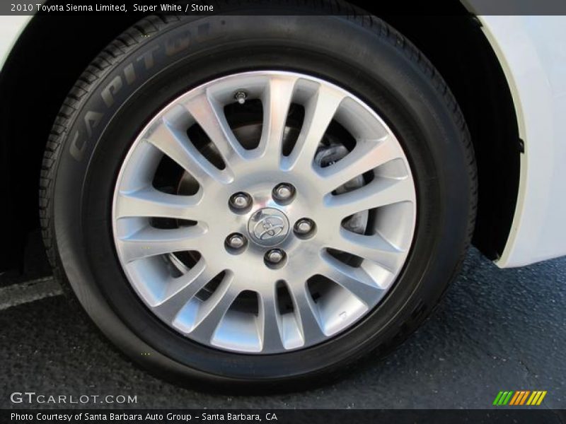 Super White / Stone 2010 Toyota Sienna Limited