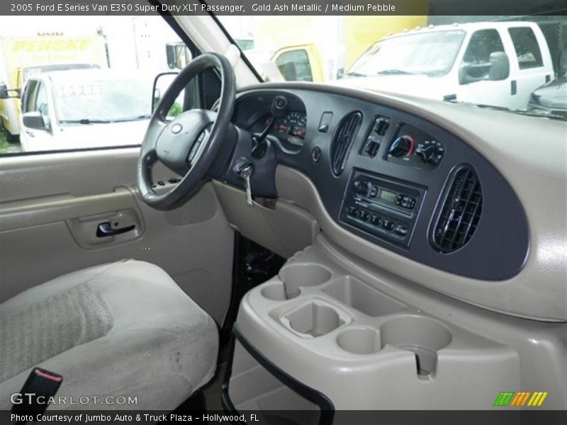 Gold Ash Metallic / Medium Pebble 2005 Ford E Series Van E350 Super Duty XLT Passenger