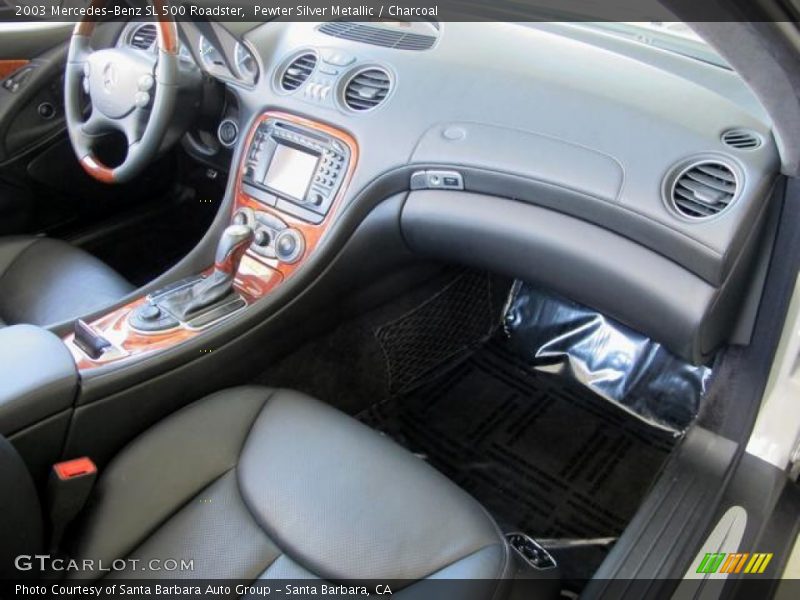 Pewter Silver Metallic / Charcoal 2003 Mercedes-Benz SL 500 Roadster