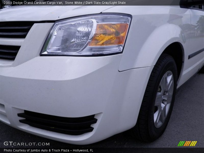 Stone White / Dark Slate Gray/Light Shale 2009 Dodge Grand Caravan Cargo Van