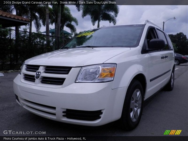 Stone White / Dark Slate Gray/Light Shale 2009 Dodge Grand Caravan Cargo Van