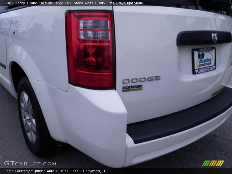 Stone White / Dark Slate Gray/Light Shale 2009 Dodge Grand Caravan Cargo Van