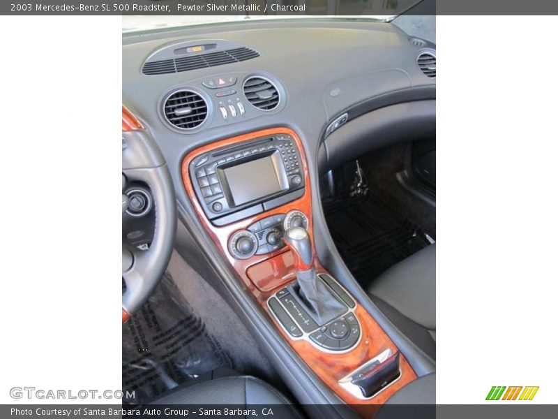 Pewter Silver Metallic / Charcoal 2003 Mercedes-Benz SL 500 Roadster