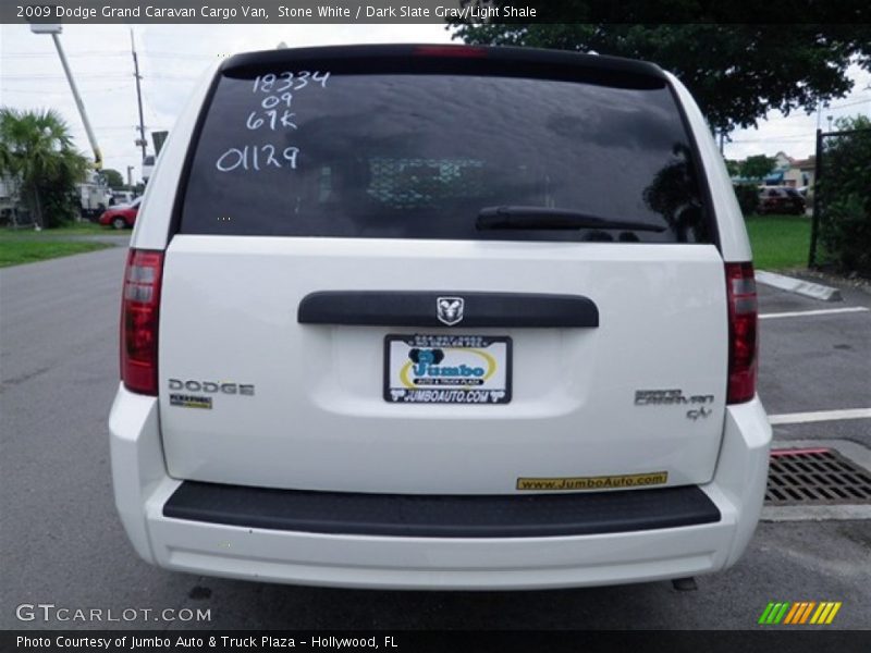 Stone White / Dark Slate Gray/Light Shale 2009 Dodge Grand Caravan Cargo Van