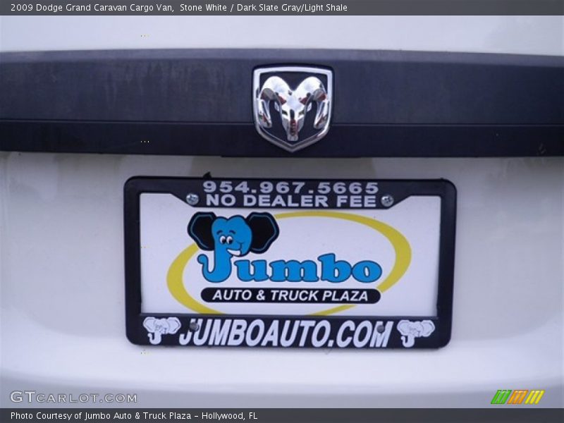 Stone White / Dark Slate Gray/Light Shale 2009 Dodge Grand Caravan Cargo Van