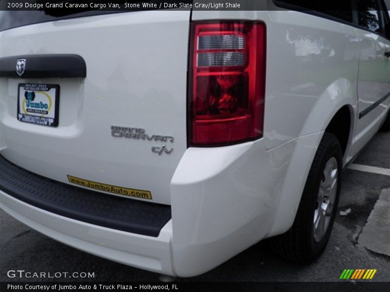 Stone White / Dark Slate Gray/Light Shale 2009 Dodge Grand Caravan Cargo Van