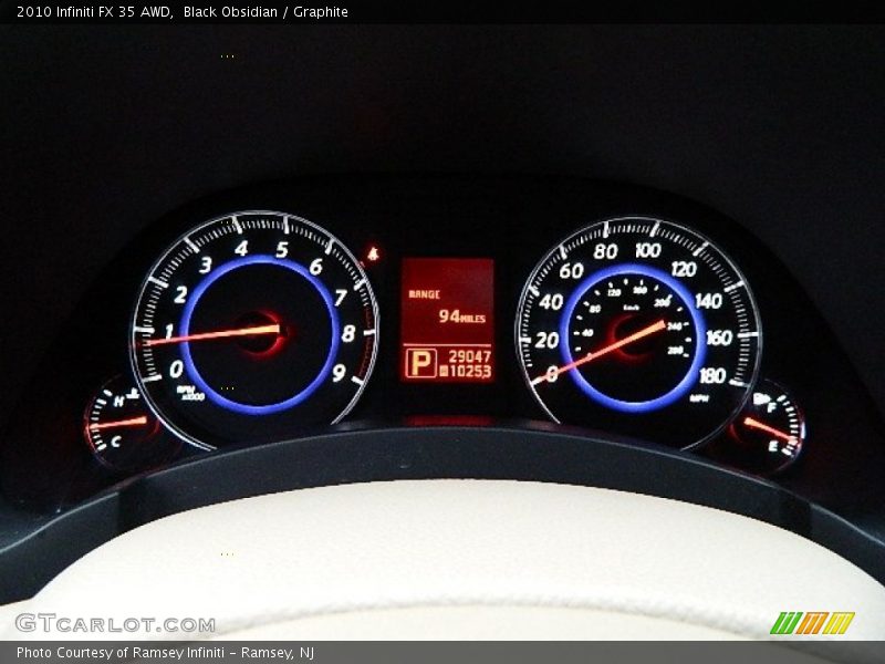 Black Obsidian / Graphite 2010 Infiniti FX 35 AWD