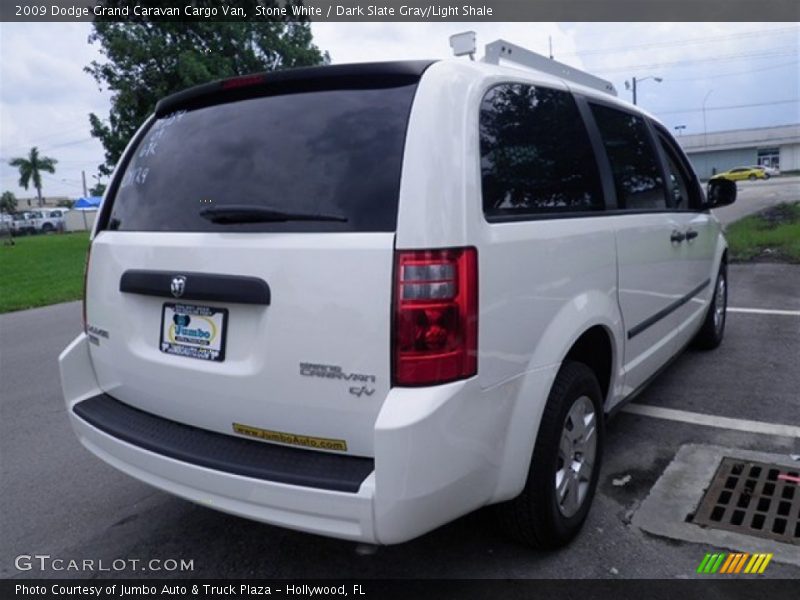 Stone White / Dark Slate Gray/Light Shale 2009 Dodge Grand Caravan Cargo Van