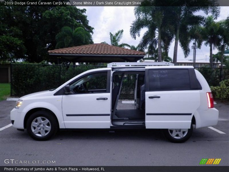 Stone White / Dark Slate Gray/Light Shale 2009 Dodge Grand Caravan Cargo Van