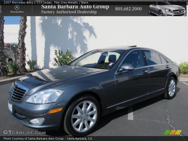 Flint Grey Metallic / Black 2007 Mercedes-Benz S 550 Sedan