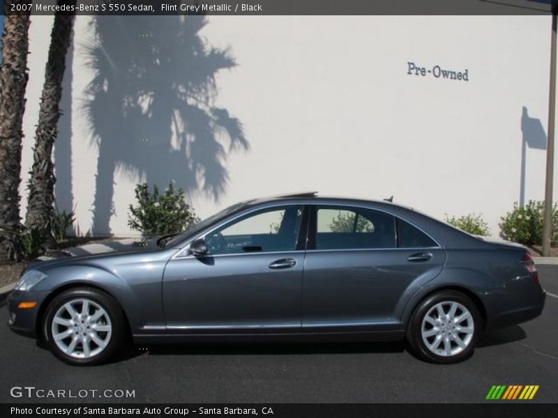 Flint Grey Metallic / Black 2007 Mercedes-Benz S 550 Sedan