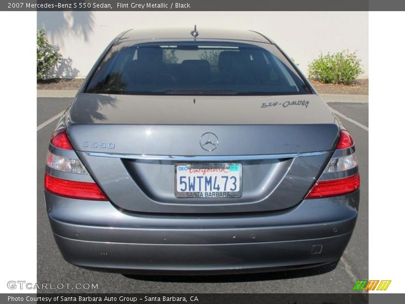 Flint Grey Metallic / Black 2007 Mercedes-Benz S 550 Sedan