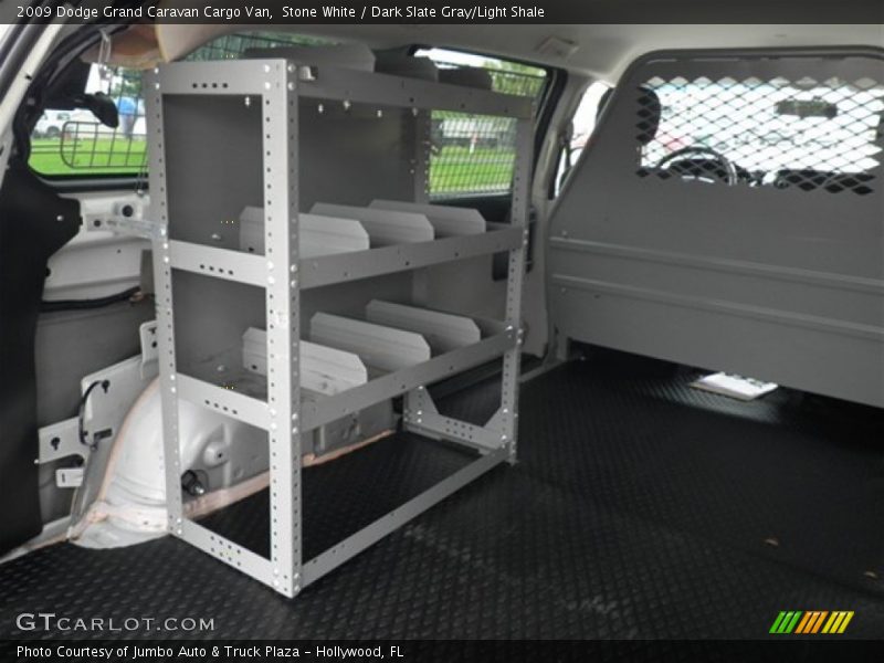 Stone White / Dark Slate Gray/Light Shale 2009 Dodge Grand Caravan Cargo Van