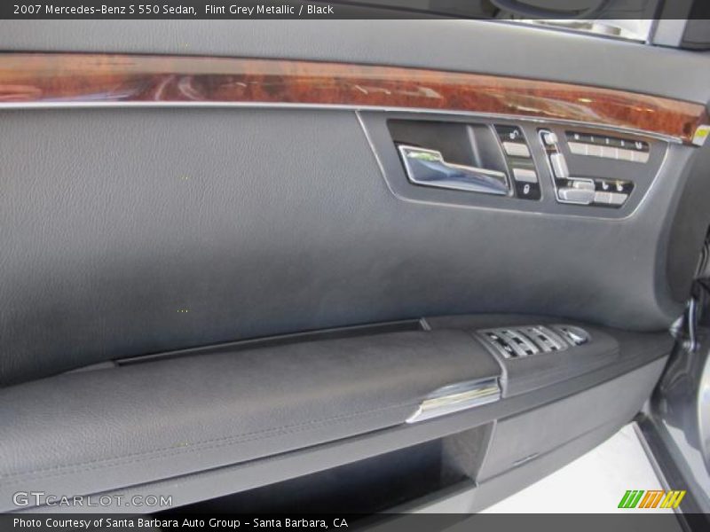 Flint Grey Metallic / Black 2007 Mercedes-Benz S 550 Sedan