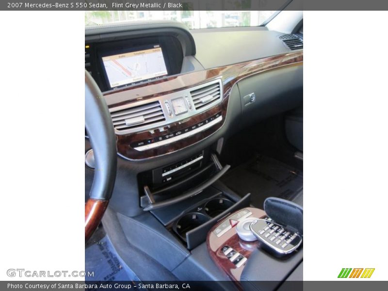 Flint Grey Metallic / Black 2007 Mercedes-Benz S 550 Sedan