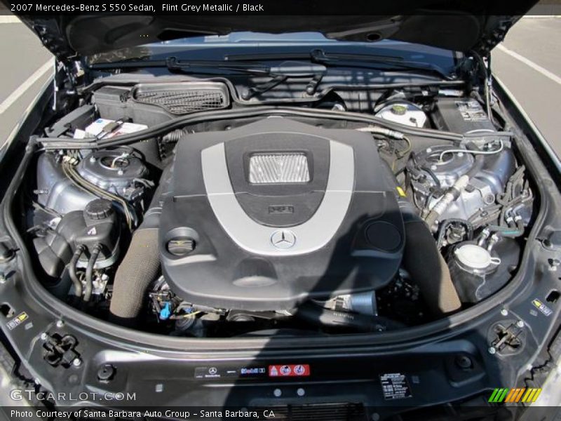 Flint Grey Metallic / Black 2007 Mercedes-Benz S 550 Sedan
