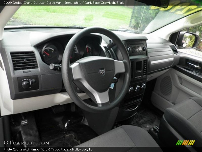 Stone White / Dark Slate Gray/Light Shale 2009 Dodge Grand Caravan Cargo Van