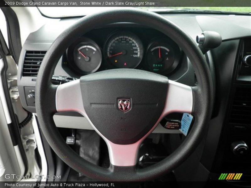 Stone White / Dark Slate Gray/Light Shale 2009 Dodge Grand Caravan Cargo Van