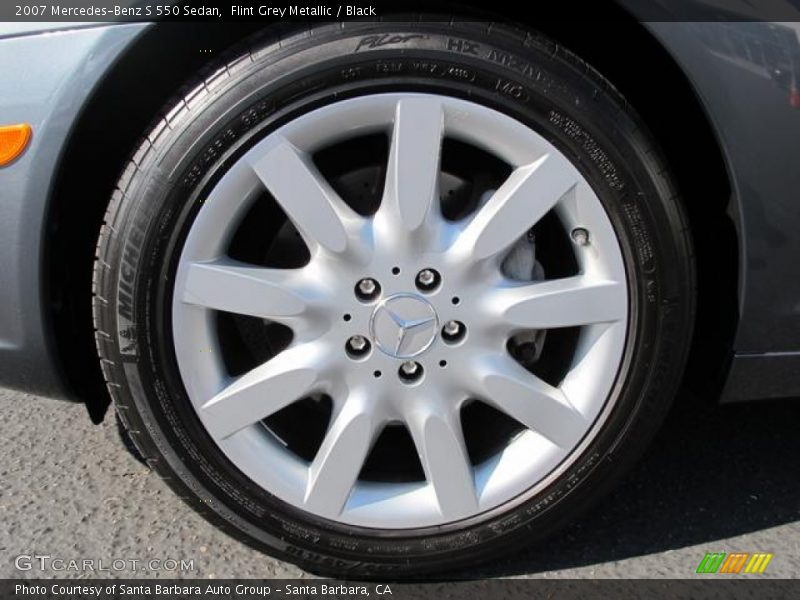 Flint Grey Metallic / Black 2007 Mercedes-Benz S 550 Sedan
