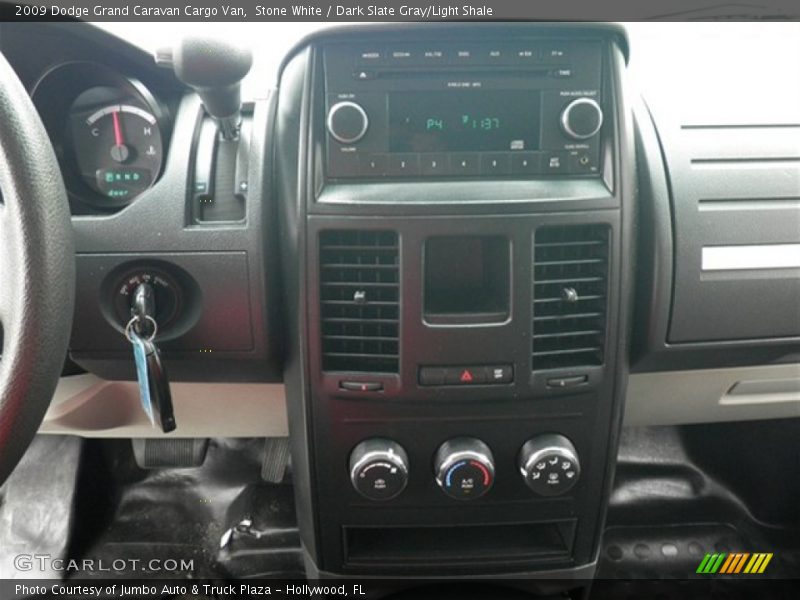 Stone White / Dark Slate Gray/Light Shale 2009 Dodge Grand Caravan Cargo Van
