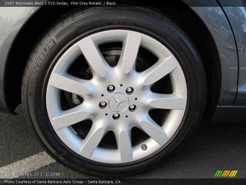 Flint Grey Metallic / Black 2007 Mercedes-Benz S 550 Sedan