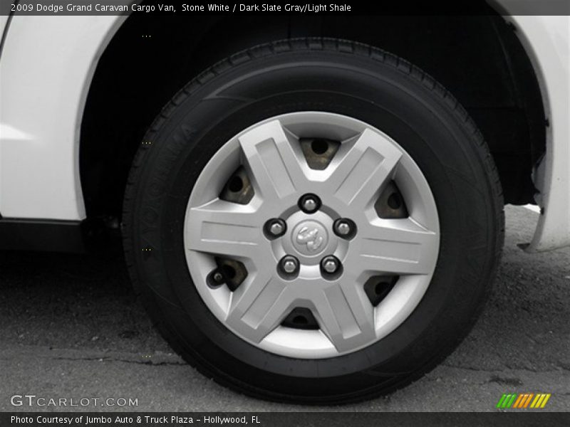 Stone White / Dark Slate Gray/Light Shale 2009 Dodge Grand Caravan Cargo Van