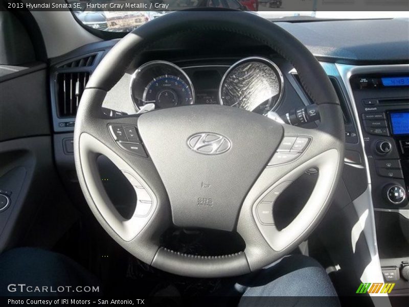 Harbor Gray Metallic / Gray 2013 Hyundai Sonata SE