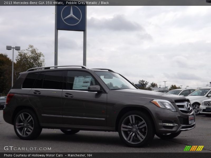 Pebble Grey Metallic / Black 2013 Mercedes-Benz GLK 350 4Matic