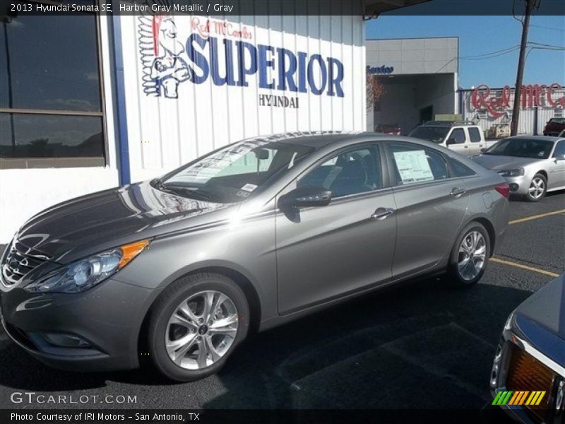 Harbor Gray Metallic / Gray 2013 Hyundai Sonata SE