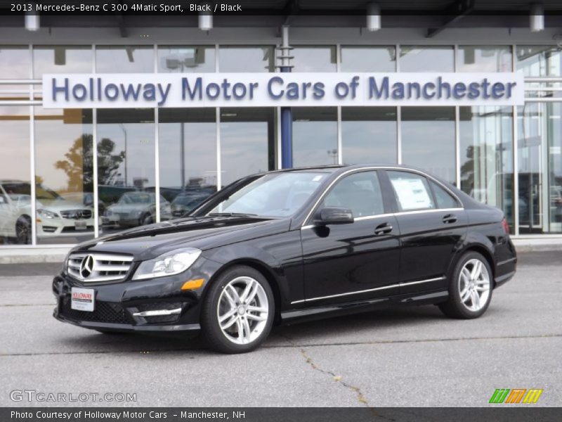 Black / Black 2013 Mercedes-Benz C 300 4Matic Sport