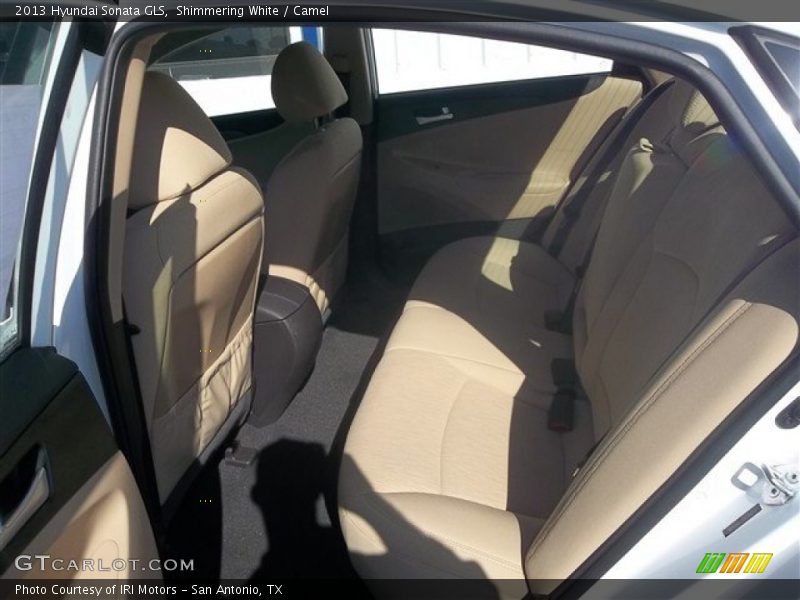 Shimmering White / Camel 2013 Hyundai Sonata GLS