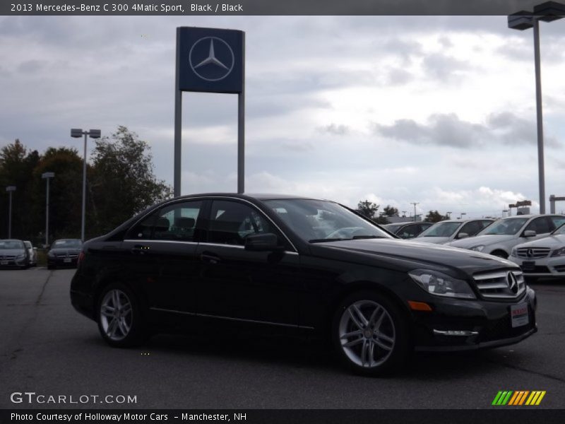Black / Black 2013 Mercedes-Benz C 300 4Matic Sport