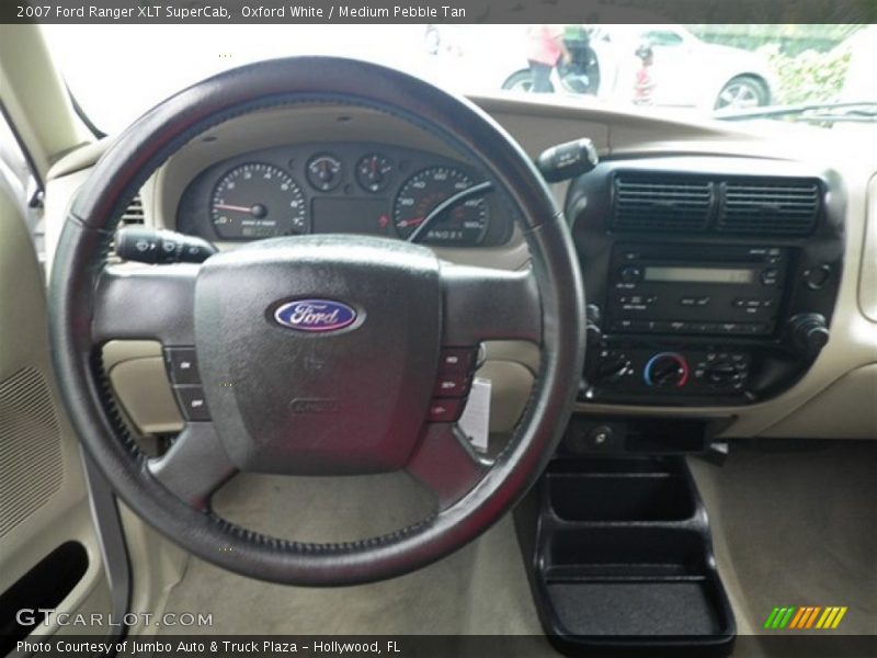 Oxford White / Medium Pebble Tan 2007 Ford Ranger XLT SuperCab