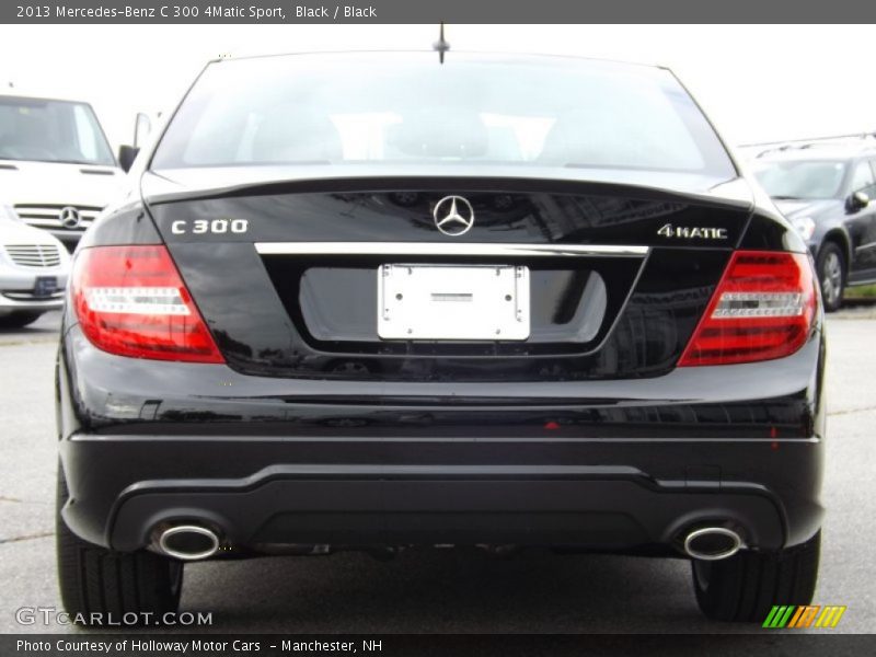 Black / Black 2013 Mercedes-Benz C 300 4Matic Sport