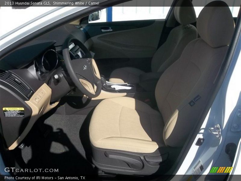 Shimmering White / Camel 2013 Hyundai Sonata GLS