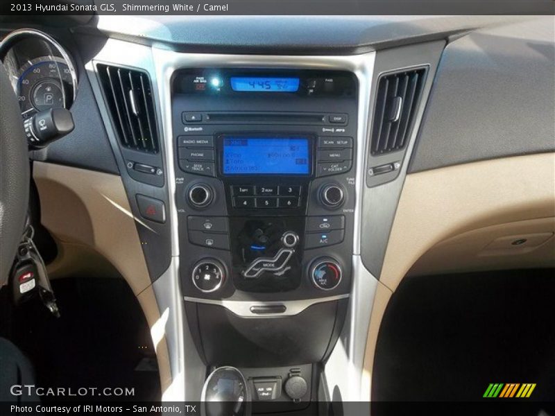 Shimmering White / Camel 2013 Hyundai Sonata GLS