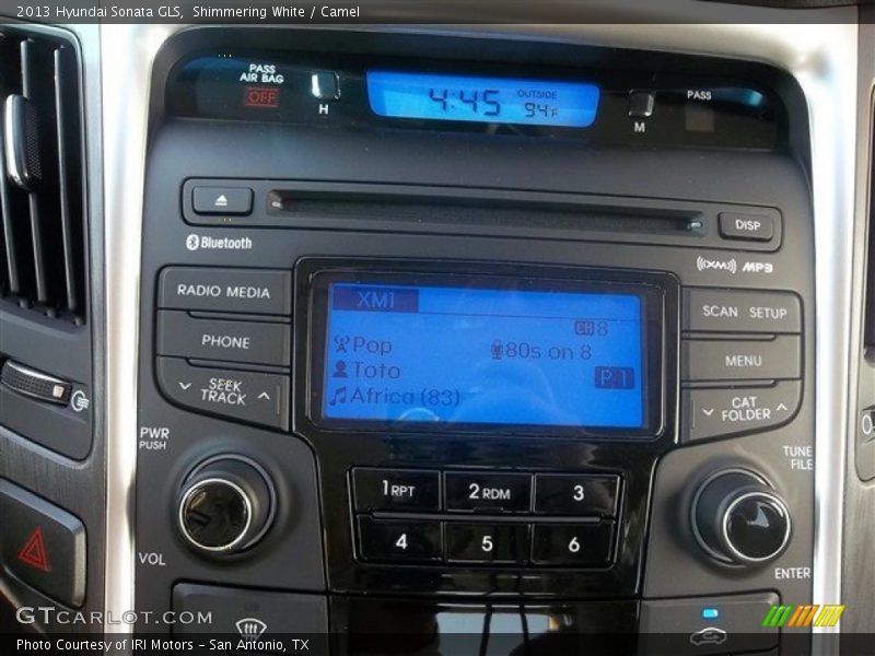 Shimmering White / Camel 2013 Hyundai Sonata GLS