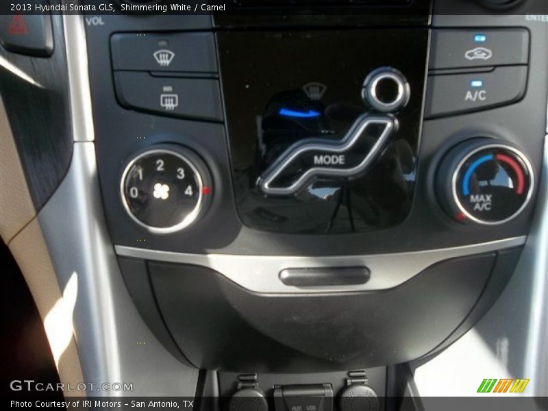 Shimmering White / Camel 2013 Hyundai Sonata GLS