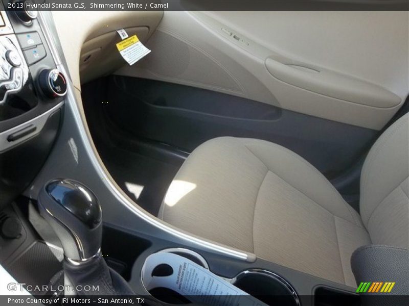 Shimmering White / Camel 2013 Hyundai Sonata GLS