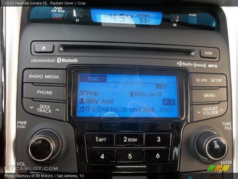 Radiant Silver / Gray 2013 Hyundai Sonata SE