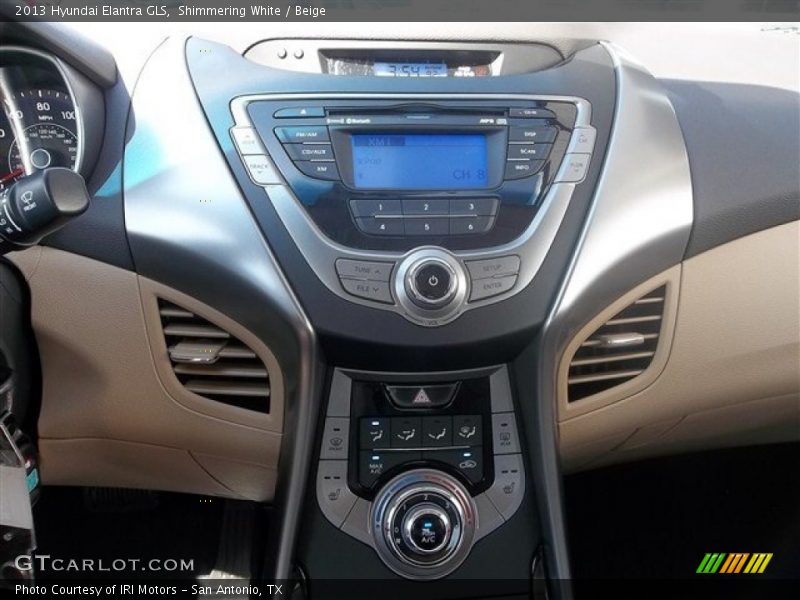 Shimmering White / Beige 2013 Hyundai Elantra GLS