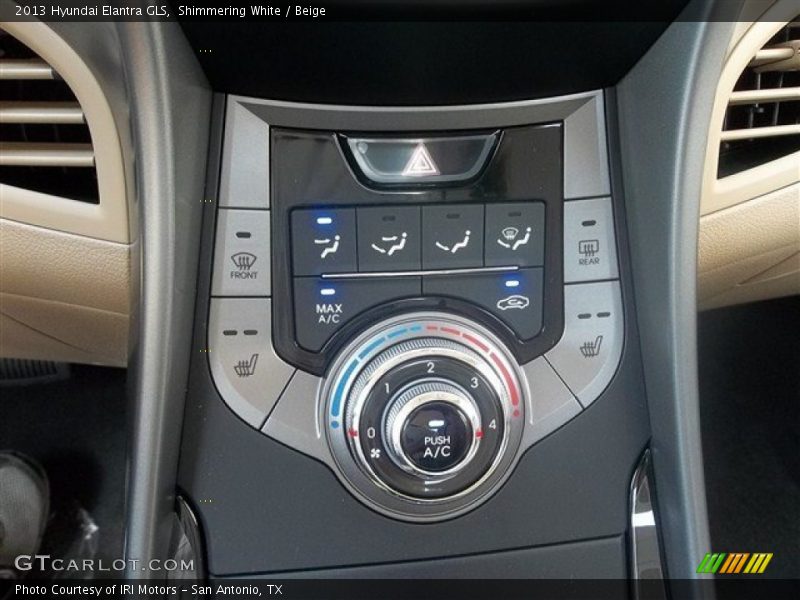 Shimmering White / Beige 2013 Hyundai Elantra GLS