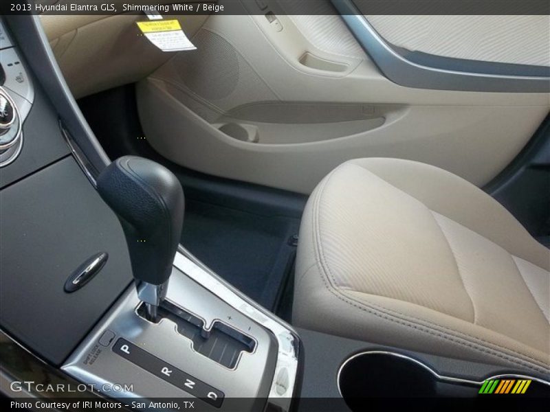Shimmering White / Beige 2013 Hyundai Elantra GLS