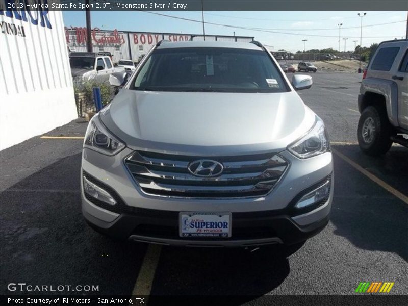 Moonstone Silver / Gray 2013 Hyundai Santa Fe Sport 2.0T
