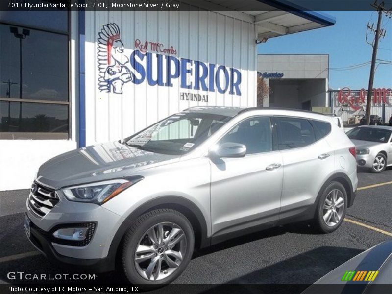Moonstone Silver / Gray 2013 Hyundai Santa Fe Sport 2.0T