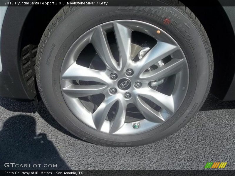 Moonstone Silver / Gray 2013 Hyundai Santa Fe Sport 2.0T