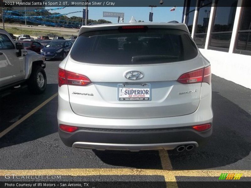 Moonstone Silver / Gray 2013 Hyundai Santa Fe Sport 2.0T
