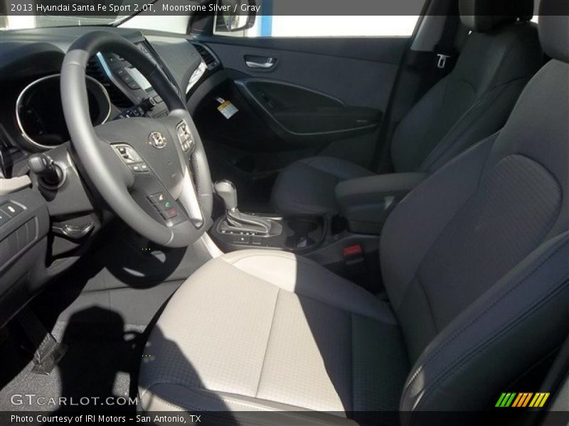 Moonstone Silver / Gray 2013 Hyundai Santa Fe Sport 2.0T