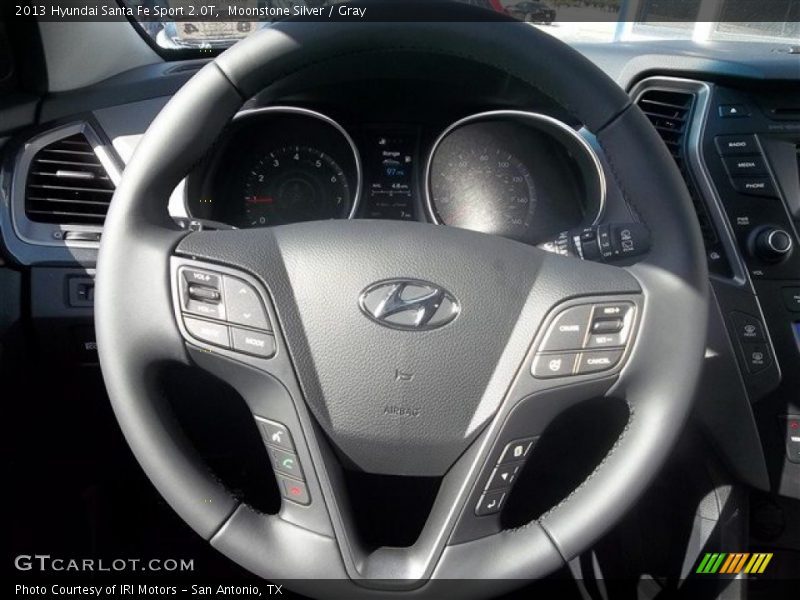 Moonstone Silver / Gray 2013 Hyundai Santa Fe Sport 2.0T
