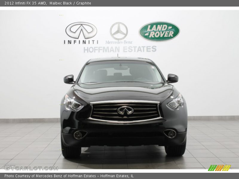Malbec Black / Graphite 2012 Infiniti FX 35 AWD
